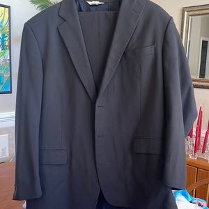 Men’s suit/Pronto-Uomo dark navy men’s suit, jacket & trousers